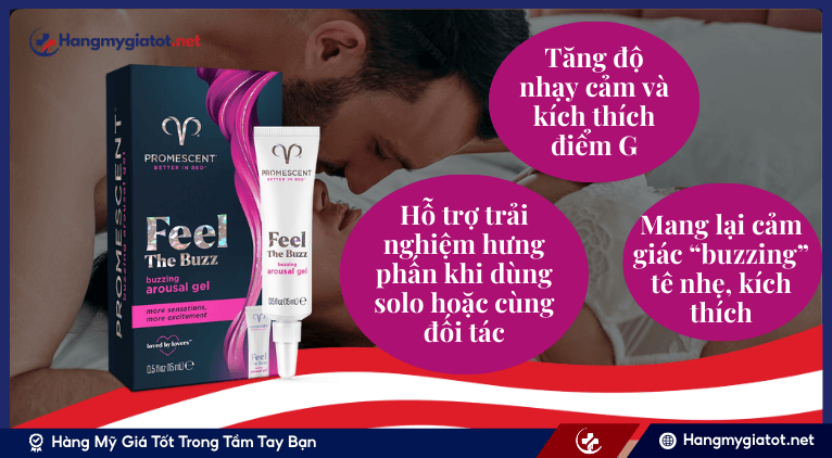 Công dụng nổi bật của Buzzing Female Arousal Gel