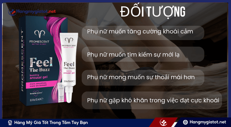 Đối tượng phù hợp nên sử dụng viên uống Buzzing Female Arousal Gel