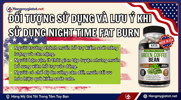 Đối tượng phù hợp và lưu ý khi sử dụng Green Coffee Bean