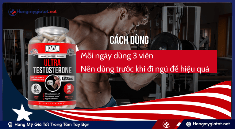 Hướng dẫn dùng Natural Testosterone Booster 1305mg đúng cách