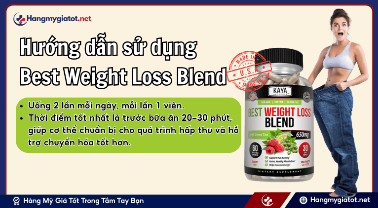 Hướng dẫn sử dụng Best Weight Loss Blend