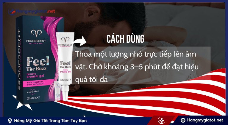 Hướng dẫn sử dụng Buzzing Female Arousal Gel đúng cách