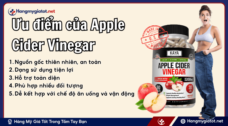Ưu điểm của Apple Cider Vinegar