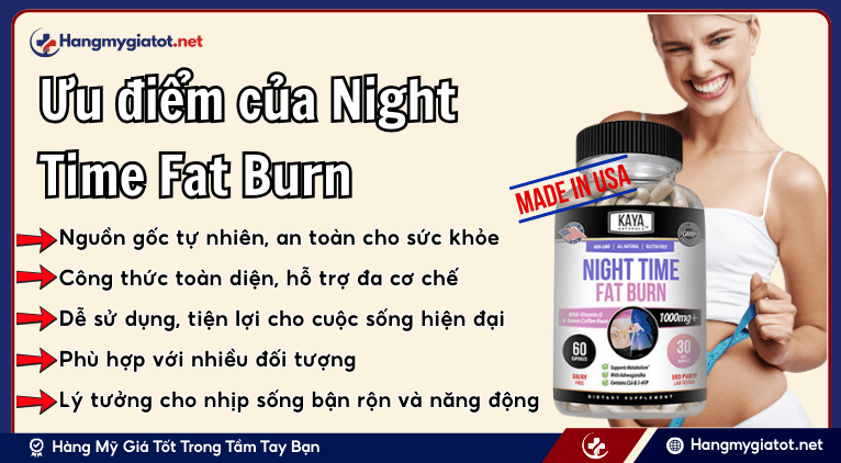 Ưu điểm của Night Time Fat Burn