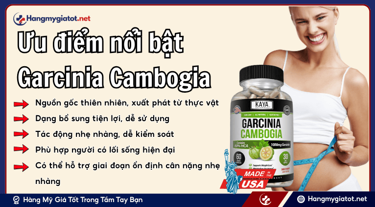 Ưu điểm nổi bật Garcinia Cambogia