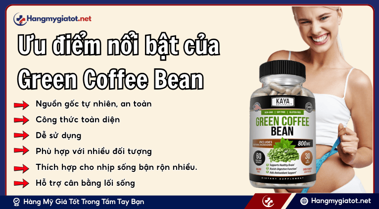 Ưu điểm nổi bật của Green Coffee Bean