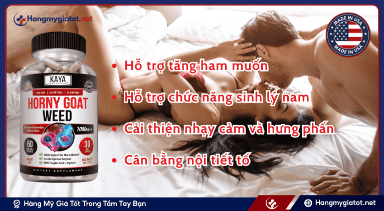 Công dụng nổi bật của Horny Goat Weed 1560mg