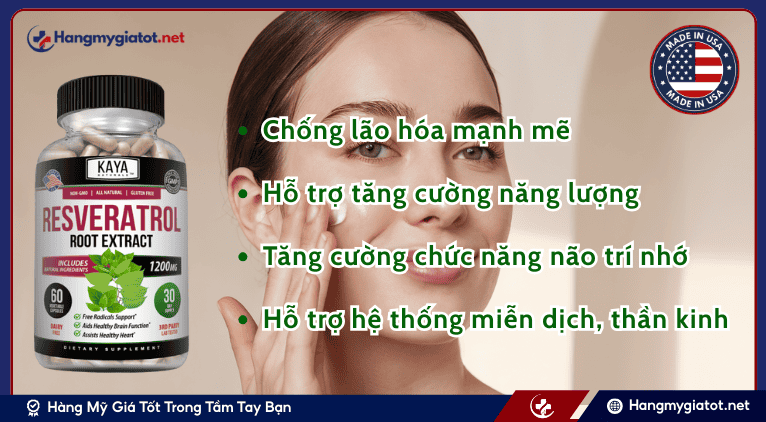 Công dụng tuyệt vời của viên uống Resveratrol