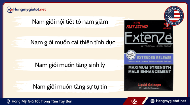 Đối tượng nên sử dụng viên uống ExtenZe