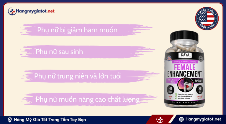 Đối tượng sử dụng nào phù hợp với Female Enhancement?