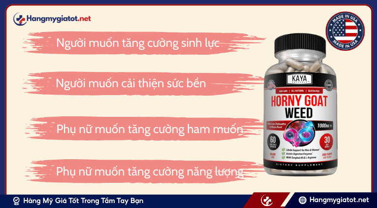 Đối tượng sử dụng viên uống Horny Goat Weed