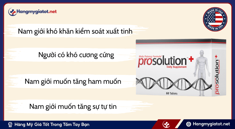 Đối tượng sử dụng viên uống Prosolution+