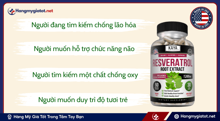 Đối tượng sử dụng viên uống Resveratrol