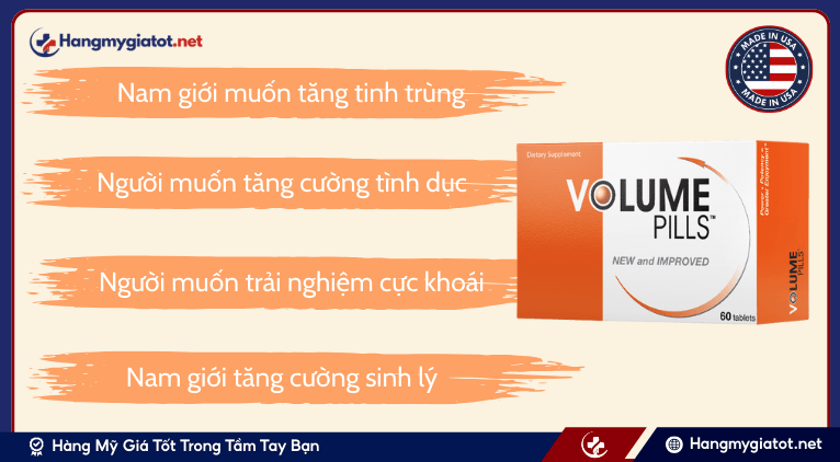 Đối tượng nên sử dụng viên uống volume pills