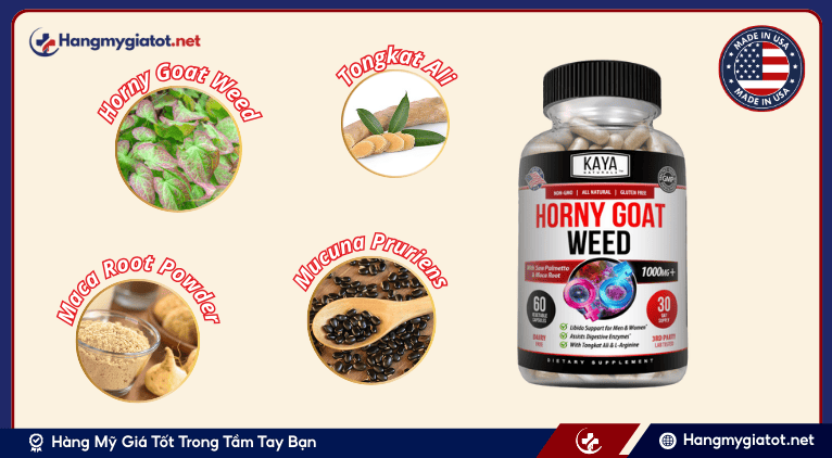 Thành phần chính trong Horny Goat Weed Extract 1560mg