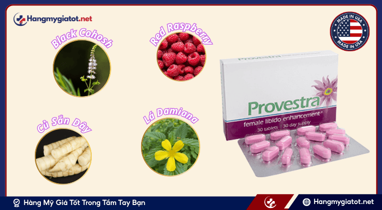 Thành phần nổi bật của viên uống Provestra