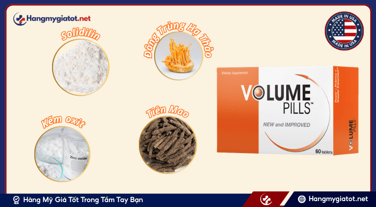 Thành phần của viên uống volume pills