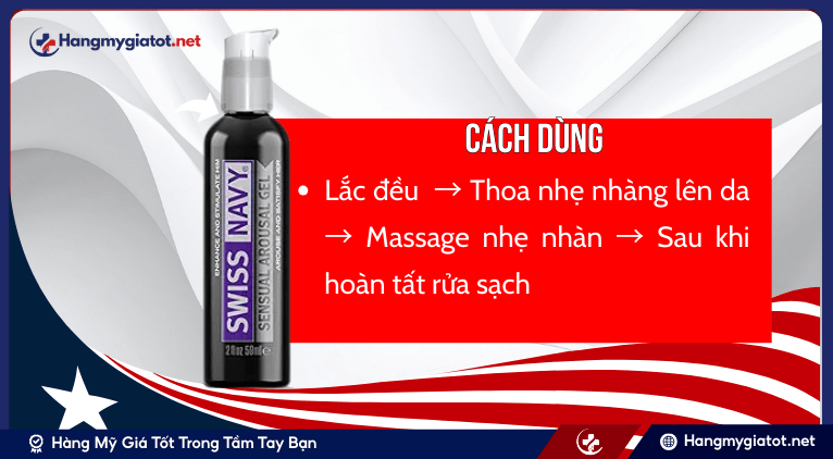 Hướng Dẫn Cách Dùng Swiss Navy Sensual Arousal Gel Đúng Chuẩn An Toàn