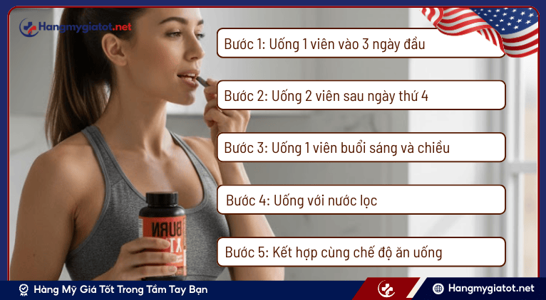 Cách dùng viên uống Burn-XT hiệu quả nhất