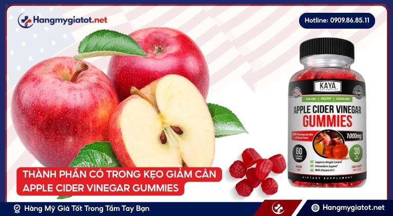 Thành phần của Apple Cider Vinegar Gummies