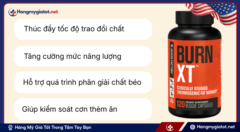 Công dụng vượt trội của viên uống Burn-XT