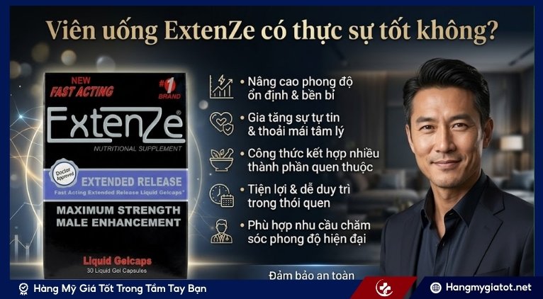 Viên uống ExtenZe có thực sự tốt không?