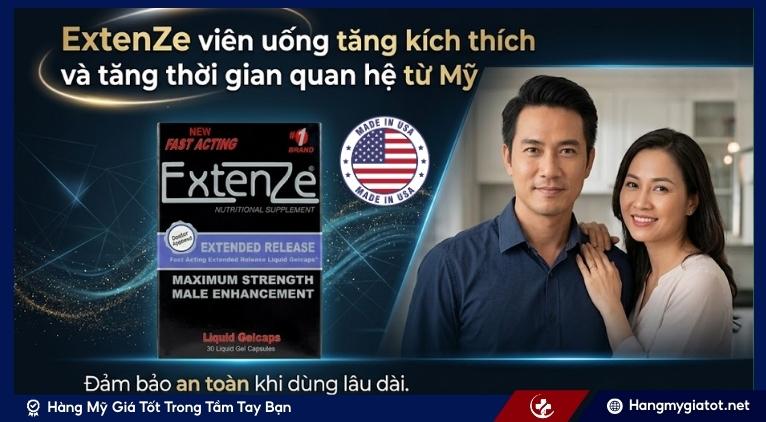 Viên uống ExtenZe từ Mỹ là gì, có gì đặc biệt?