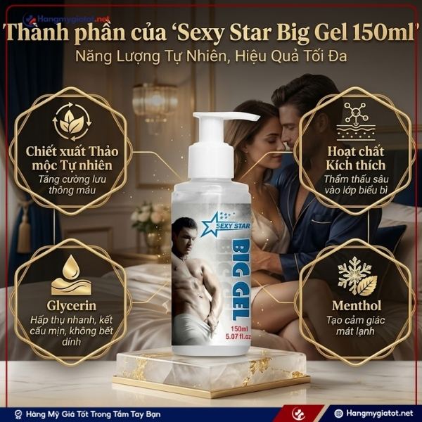 Thành phần Big Gel 150 ml Gel