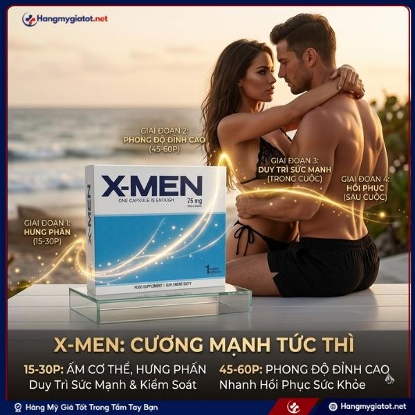 Công dụng Viên Uống X-men 