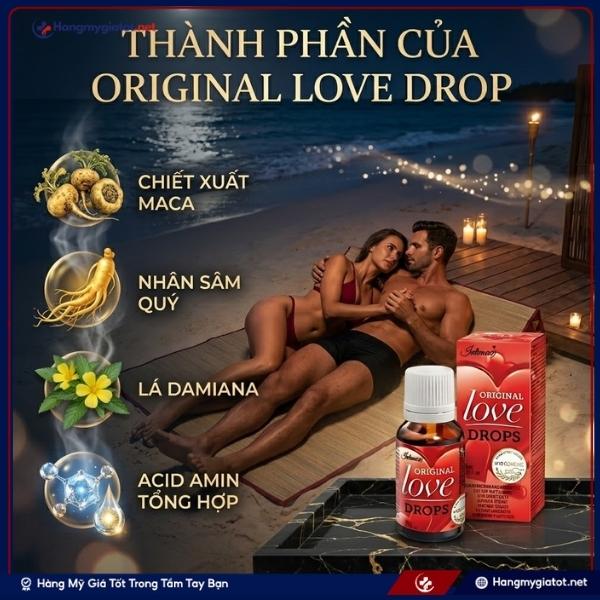 Thành phần Nước Uống Original Love Drop