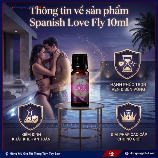 Thông tin về sản phầm Spanish Love Fly 10 ml