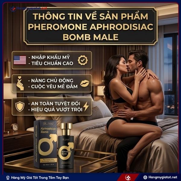 Giới thiệu Nước Hoa Pheromone Aphrodisiac Bomb Male Cho Nam