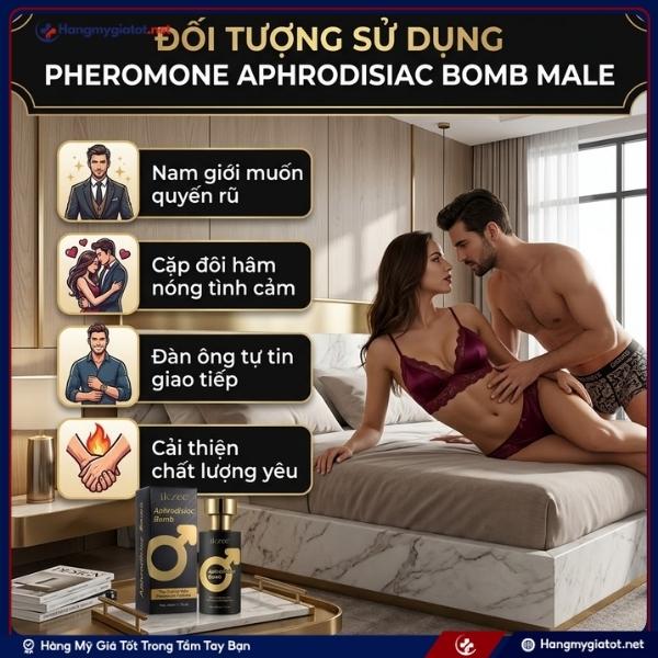 Đối tượng sử dụng Nước Hoa Pheromone Aphrodisiac Bomb Male Cho Nam