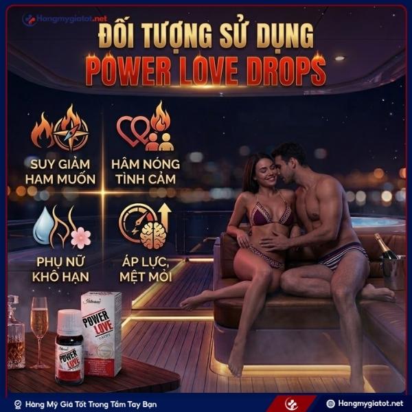 Đối tượng sử dụng Nước Uống Power Love Drops