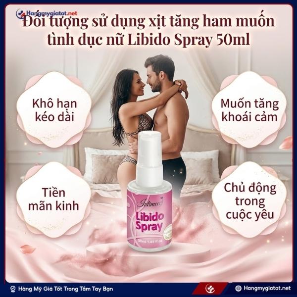 Đối tượng sử dụng Libido Spray 50ml