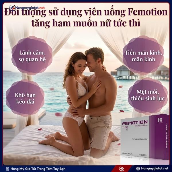 Đối tượng sử dụng viên uống Femotion