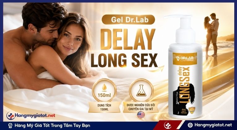 Thông tin về sản phẩm Gel Dr.Lab Delay Long Sex 150ml nhập khẩu từ Mỹ