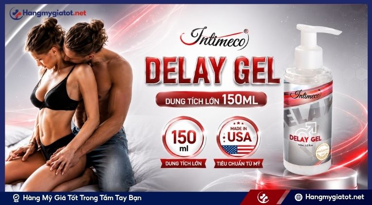 Thông tin về sản phẩm Intimeco Delay Gel 150ml nhập khẩu từ Mỹ