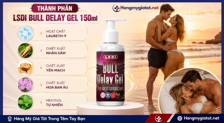 Thành phần của LSDI Bull Delay Gel 150ml