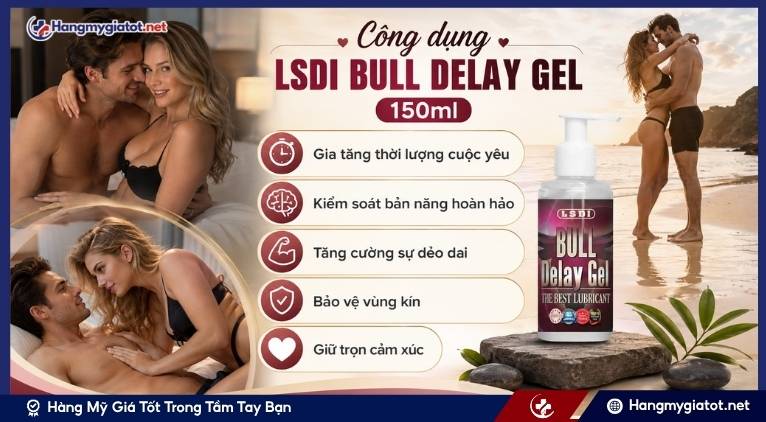 Công dụng LSDI Bull Delay Gel 150ml