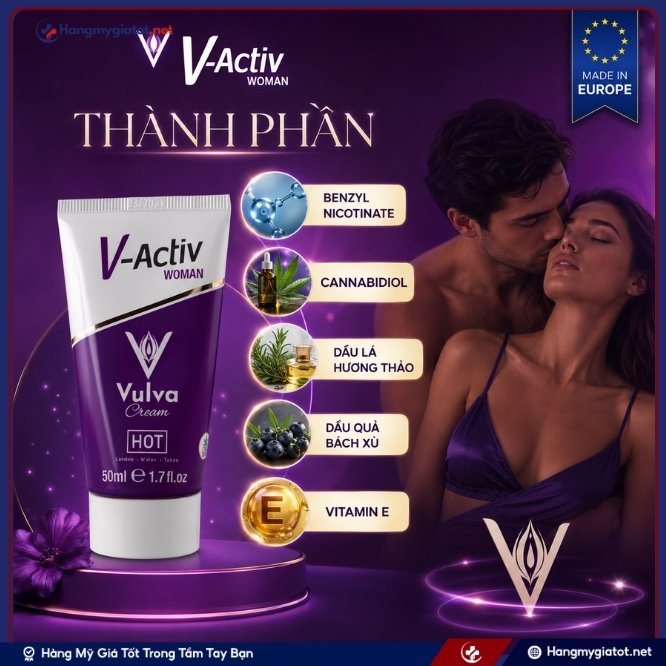 Chi tiết bảng thành phần của Activ Woman Vulva Cream 50ml