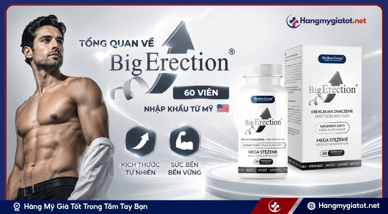 Tổng quan về BigErection 60 viên nhập khẩu từ Mỹ