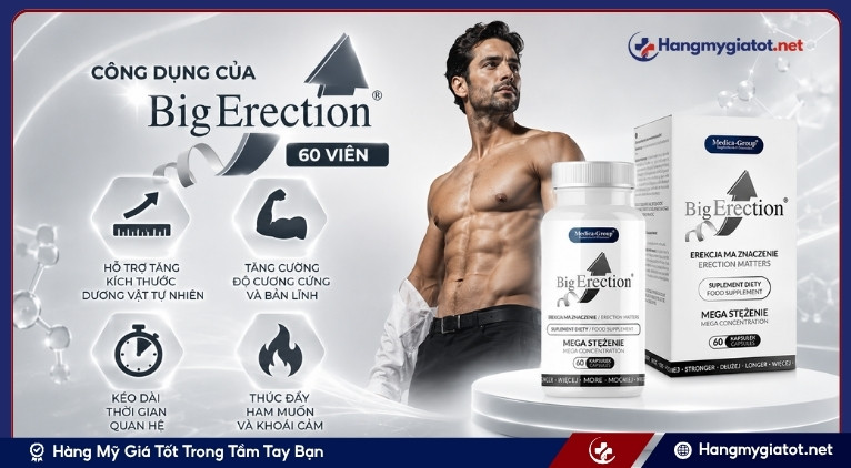Công dụng của BigErection 60 viên