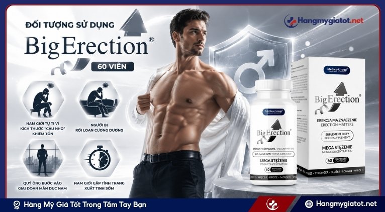Đối tượng sử dụng BigErection 60 viên