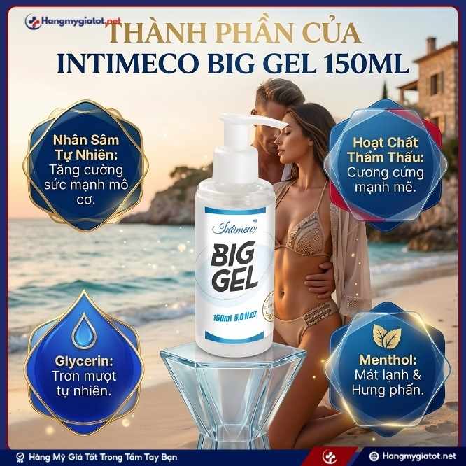 Thành phần của Big Gel 150ml