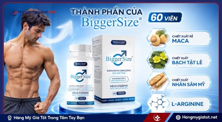 Thành phần của BiggerSize 60 viên