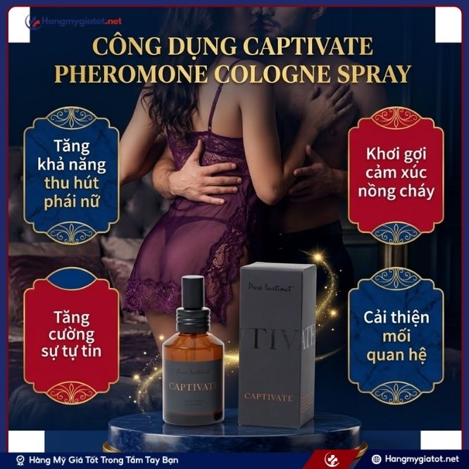 Công Dụng Vượt Trội Của Captivate Pheromone Cologne Spray