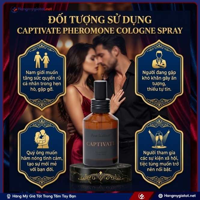 Những Ai Nên Sở Hữu Captivate Pheromone Cologne Spray?