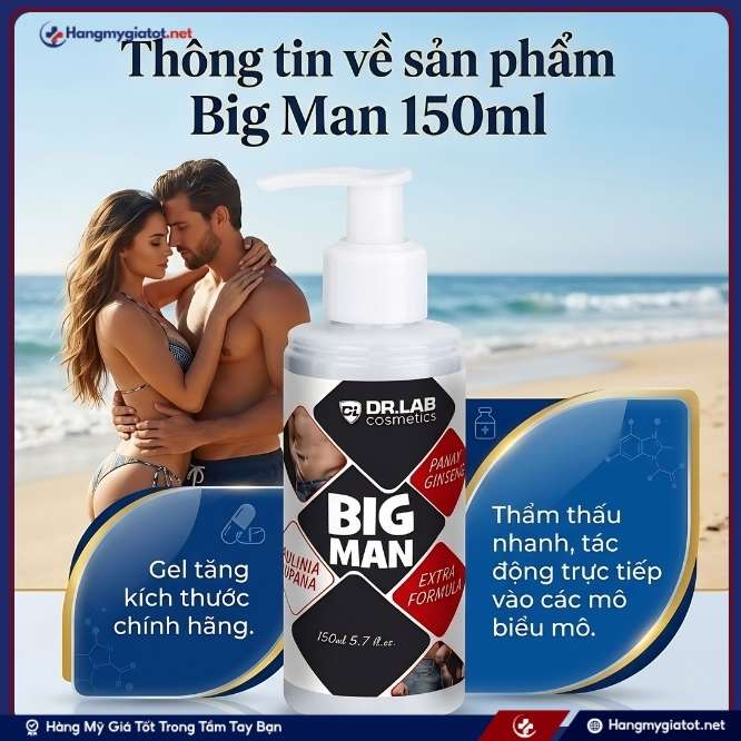 Thông tin về sản phẩm Dr.Lab Big Man 150ml