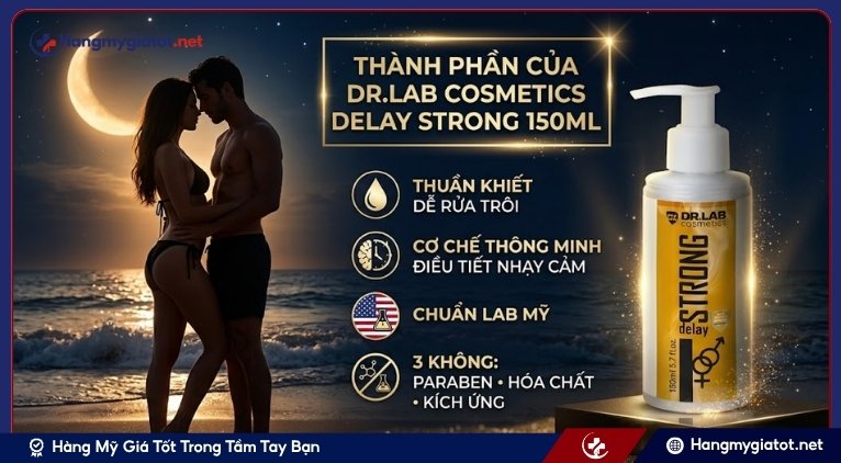 Thành phần của Dr.Lab Cosmetics Delay Strong 150ml